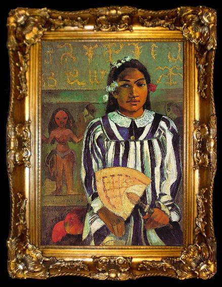 framed  Paul Gauguin Merahi Metua No Teha